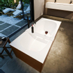 MONDIAZ FREEZE Baignoire îlot - 180x85cm - Rouille/talc SW491463
