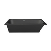 Xenz Aruba Ligbad - 170x75x48 - afvoer Midden - acryl - ebony SW102887