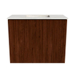 Mondiaz JOYA-DLUX 50cm meuble de toilette - couleur Ruby - Vasque FAYE position Milieu Sans trou de robinet couleur Ostra. SW1423804