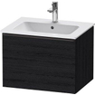 Duravit D-neo Meuble sous vasque 61x46.2x44cm 1 tiroir Chêne (noir) mat SW640744