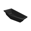 Xenz Society Hoekbad - 180x80x48 - afvoer Midden - Links - Compact - acryl - ebony SW103194