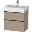 Duravit D-neo Meuble sous vasque 68.4x44.2x62.5cm 1 tiroir Linnen mat SW641428