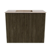 Mondiaz JOYA-DLUX 50cm toiletmeubel - kleur Shadow - Wastafel FAYE positie Links 1 kraangat kleur Saba. SW1425112