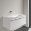 Villeroy & Boch Venticello Lavabo pour meuble avec lavabo au centre 100x50cm sans trou pour robinetterie avec trop plein blanc 1025124