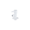 Fortifura Calvi Hoekstopkraan - haaks - 1/2" wandaansluiting - 3/8" / 10mm knel aansluiting slang - mat wit SW1123173