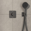Hansgrohe ShowerSelect Comfort Q Thermostaat - inbouw - 2 functies - geïntergreerde zekerheidscombinatie - black chrome SW918073