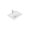 Thebalux adoro, 61, lavabo céramique, 1x cuve 1x trou de robinet, blanc brillant SW846067