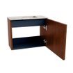 Mondiaz JOYA-DLUX Meuble de toilette 50cm - couleur Ruby - Vasque FAYE position Droite 1 trou de robinet couleur Nata SW1425406