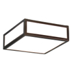 Astro Mashiko 200 Square Plafondlamp 20x20x7.85cm IP44 fitting E27 brons TWEEDEKANS OUT14705