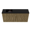 Mondiaz JOYA 90cm toiletmeubel - kleur Dusk - Wastafel FAYE positie Links Zonder kraangat kleur Urban. SW1421644