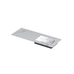 INK Post wastafel - 120x45x1cm - 1 wasbak rechts - 0 kraangaten - keramiek Statuario glans SW693354