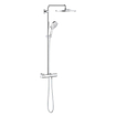 Grohe Rainshower SmartActive 310 système de douche rond thermostatique pomme de douche Ø31cm et douchette Ø13cm brushed cool sunrise SW999146