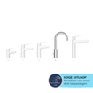 GROHE Start QuickFix Wastafelkraan - l-size - met waste - matte black SW1126743