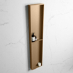 Mondiaz EASY Niche salle de bains - 89.5x8x29.5cm - à encastrer ou à monter - 2 compartiments - Oro | Oro SW1017038