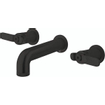Crosswater Union Mitigeur lavabo encastrable - partie encastrable - 3 trous - mural - Noir mat SW968267