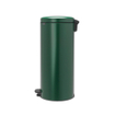 Brabantia NewIcon Poubelle à pédale - 30 litres - seau intérieur en plastique - pine green SW1117490