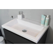 Basic Bella Meuble avec lavabo acrylique 60x55x46cm 1 trou de robinet Anthracite mat SW398053