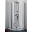Plieger Class cabine de douche 90x90x185cm quart de cercle aluminium 4283058