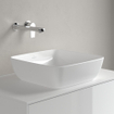 Villeroy & Boch Artis vasque à poser - carrée 41x41x12,5cm - Ceramic+ sans trou de robinet sans trop-plein stone white SW209531