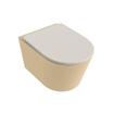 MONDIAZ LAVIE WC suspendu - 36x53cm - sans bride - Linen (offwhite) - softclose - quick-release - abattant WC - Sand (beige) SW1208659