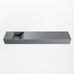 Mondiaz TYNE Fontaine - 120x23x12cm - lavabo à gauche - sans trous de robinet - solid surface - Plata SW1026182