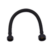 FugaFlow Eccelente Robinet d'arrêt d'angle avec flexible - flexible de 30 cm - 1/2""x3/8"" - noir mat SW1469191