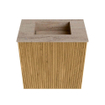 Mondiaz JOYA-DLUX Meuble de toilette 40cm - couleur Oak - Vasque FAYE position Milieu Sans trou de robinet couleur Saba SW1424157