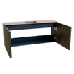Mondiaz JOYA-DLUX 100cm meuble de salle de bains - couleur Shadow - Vasque FAYE position Milieu Sans trou de robinet couleur Saba. SW1425125