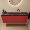 MONDIAZ TURE-DLUX Meuble toilette - 120cm - Fire - EDEN - vasque Lava - position centrale - 1 trou de robinet SW1103790