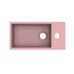 Arcqua Flair lave-mains - 36x18x9cm - marbre de synthèse - 1 trou de robinet - à droite - rose mat SW1474767