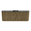 Mondiaz JOYA-DLUX 113.2cm toiletmeubel - ronding links en rechts kleur Dusk - Wastafel FAYE positie Midden Zonder kraangat kleur Lava. SW1423295
