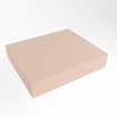 Mondiaz TOP 51 Plan sous vasque - 50x51x12cm - compatible comme plan de meuble - solid surface - Rosee SW1022262