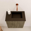 Mondiaz JOYA 40cm meuble de toilette - couleur Dusk - Vasque FAYE position Droite Sans trou de robinet couleur Urban. SW1421664