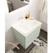 Mondiaz VICA ensemble de meuble de salle de bain - 60cm - meuble sous lavabo gris - 2 tiroirs - lavabo cloud milieu - 1 trou de robinet - version XL 60cm de haut SW1090872