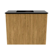Mondiaz JOYA Meuble de toilette 50cm - couleur Chêne - Vasque FAYE position Gauche Sans trou de robinet couleur Urban SW1421180