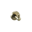 Fortifura Calvi Ensemble d'accessoires WC - porte-rouleau avec clapet - brosse WC - crochet porte-serviette - laiton brossé PVD (or) SW1390013