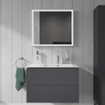 Duravit Me by starck lavabo-meuble avec 1 trou de robinetterie 83 x 49 cm blanc SW228009