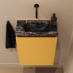 MONDIAZ TURE-DLUX Meuble toilette - 40cm - Ocher - EDEN - vasque Lava - position centrale - sans trou de robinet SW1103880
