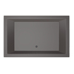 Xenz Society Duobad - 190x120x53 - afvoer Midden - acryl - antraciet SW103467