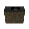 Mondiaz JOYA 50cm meuble de toilette - couleur Shadow - Vasque FAYE position Droite Sans trou de robinet couleur Urban. SW1421463