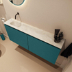 MONDIAZ TURE-DLUX Meuble toilette - 120cm - Smag - EDEN - vasque Ostra - position gauche - sans trou de robinet SW1105085