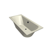 Xenz Lagoon Duobad - 170x75x53 - afvoer Midden - acryl - pergamon SW102939