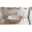 Ideavit Solidera baignoire îlot - 170x80x55cm - incl. bonde clic clac - gris beige mat SW1237944