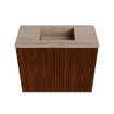 Mondiaz JOYA-DLUX Meuble de salle de bains 50cm - couleur Ruby - Vasque FAYE position Milieu Sans trou de robinet couleur Saba SW1425569