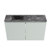 MONDIAZ TURE-DLUX meuble WC 80 cm Greey. Lavabo EDEN Lava position gauche. Sans trou de robinet. SW1103826