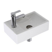 Plieger Houston ensemble lave-mains complet 37x23cm gauche blanc 4970140