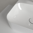 Villeroy & Boch Finion Lavabo à poser face inférieure meulée 43x39cm avec 1 trou pour robinetterie ceramic+ sans trop-plein blanc SW106454