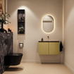 MONDIAZ TURE-DLUX Meuble toilette - 80cm - Oro - EDEN - vasque Lava - position centrale - sans trou de robinet SW1103948