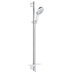 GROHE Rainshower SmartActive 130 Ensemble barre de douche - 90 cm - douchette ronde - 3 types de jets - douchette lisse - avec porte-savon - chrome SW448245