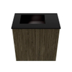Mondiaz JOYA 40cm meuble de toilette - couleur Shadow - Vasque FAYE position Gauche 1 trou de robinet couleur Urban. SW1421490